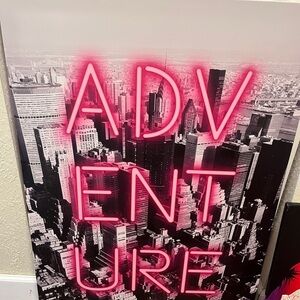 Pink Neon Adventure Wall Art